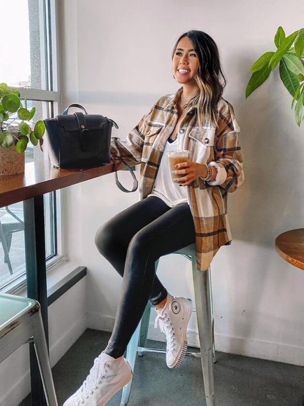 Dorose Plaid Oversized Flannel Shacket